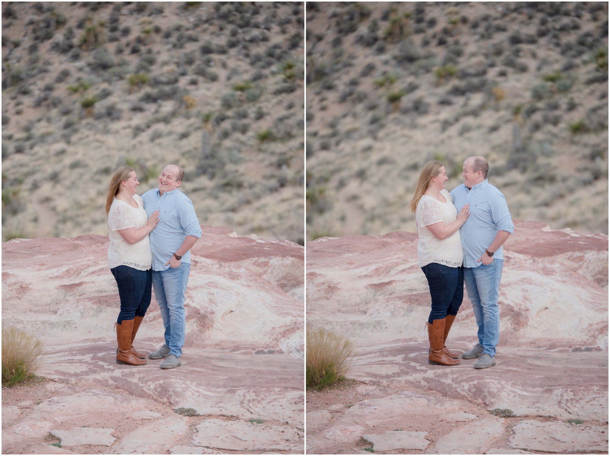 Couple Portraits in Red Rock Canyon