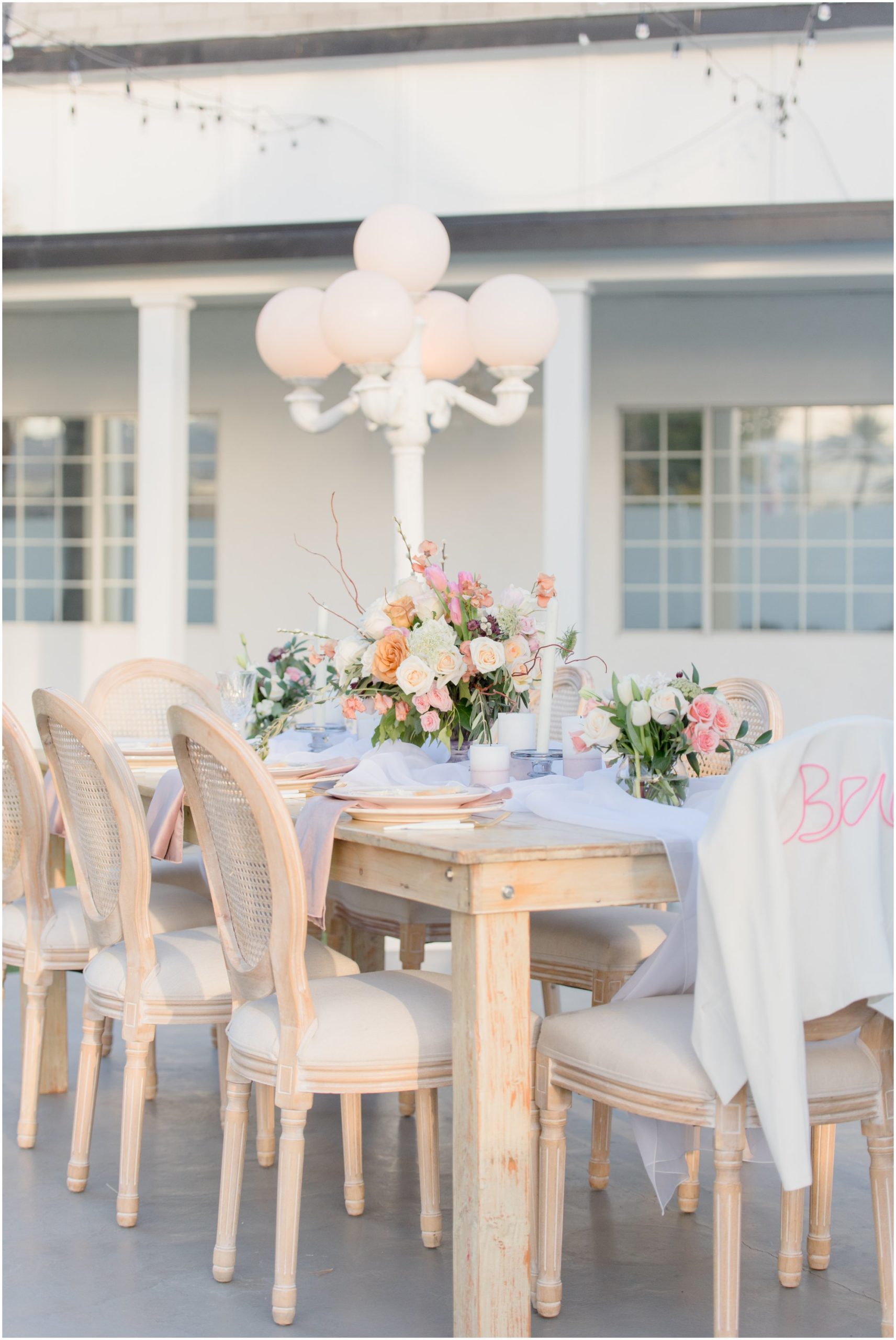 Boho Spring Wedding Table Decor