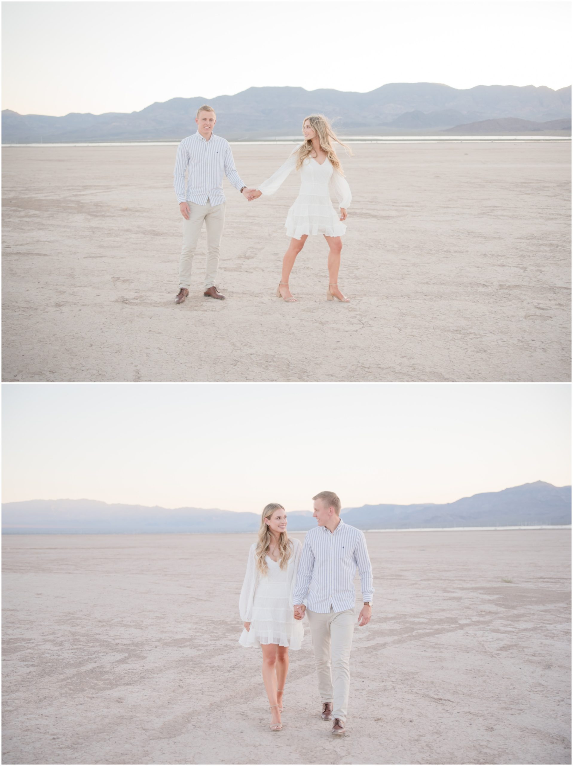 Blonde Couple in the Desert 