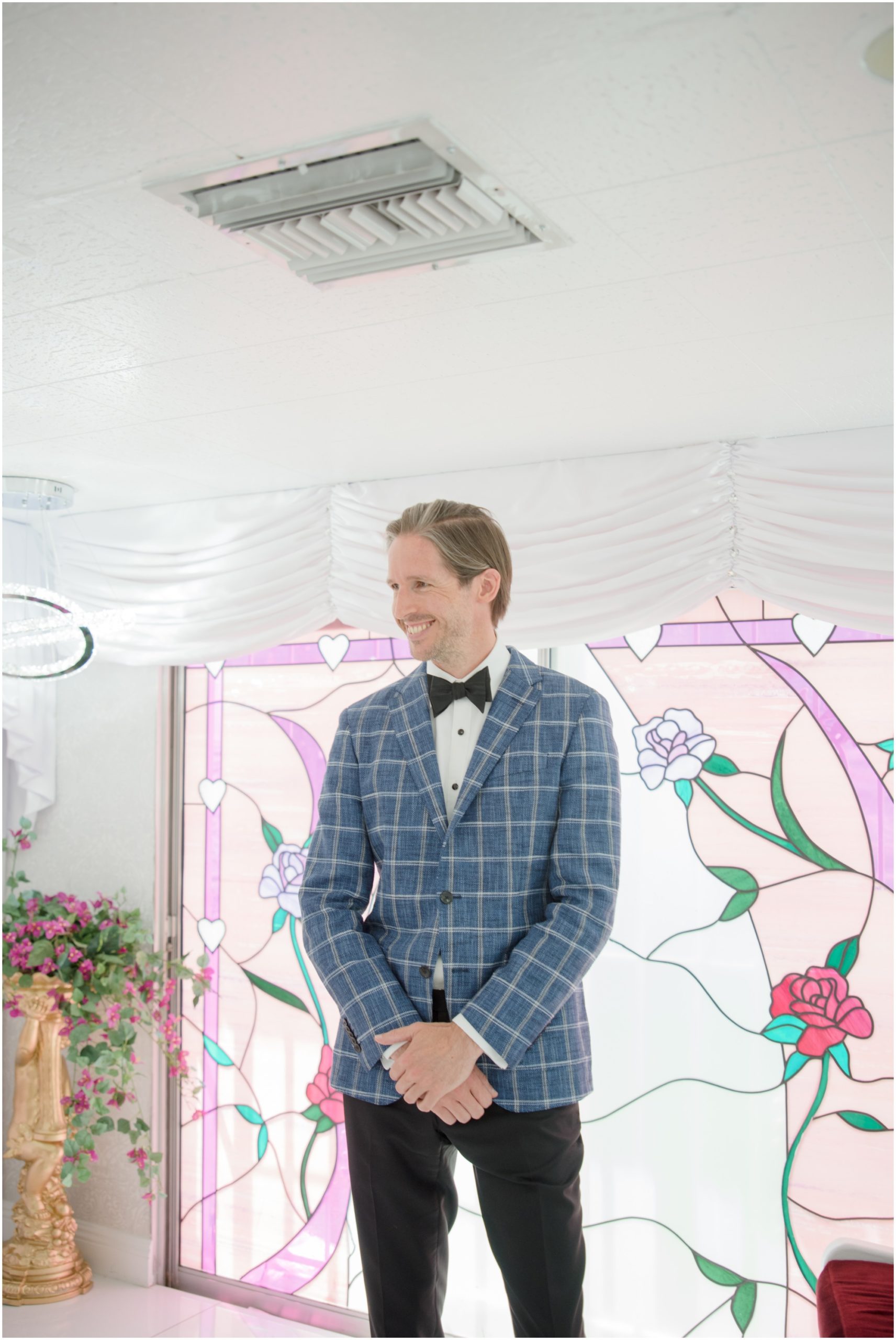 Checkered Grooms Suit 