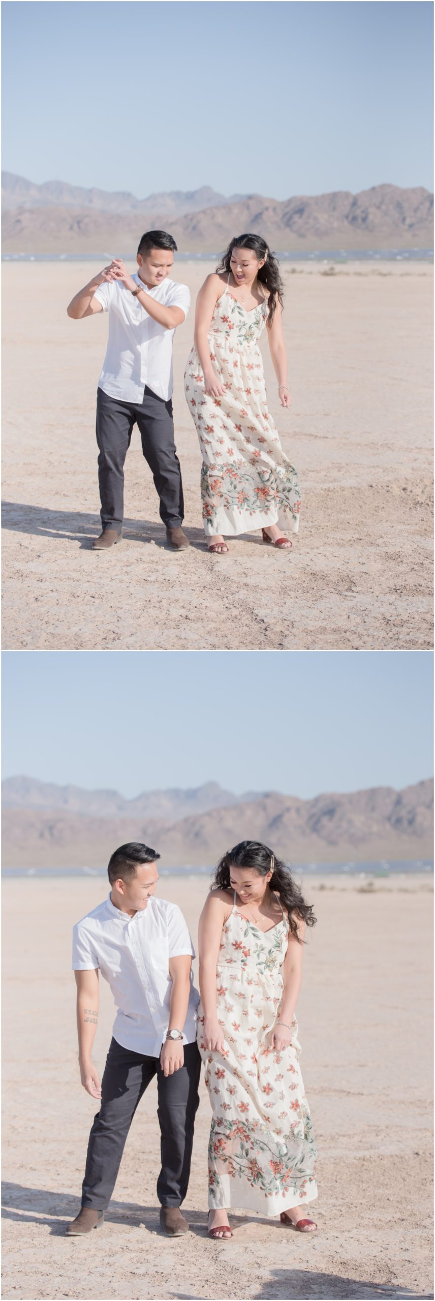 Couple Dancing in the Desert 