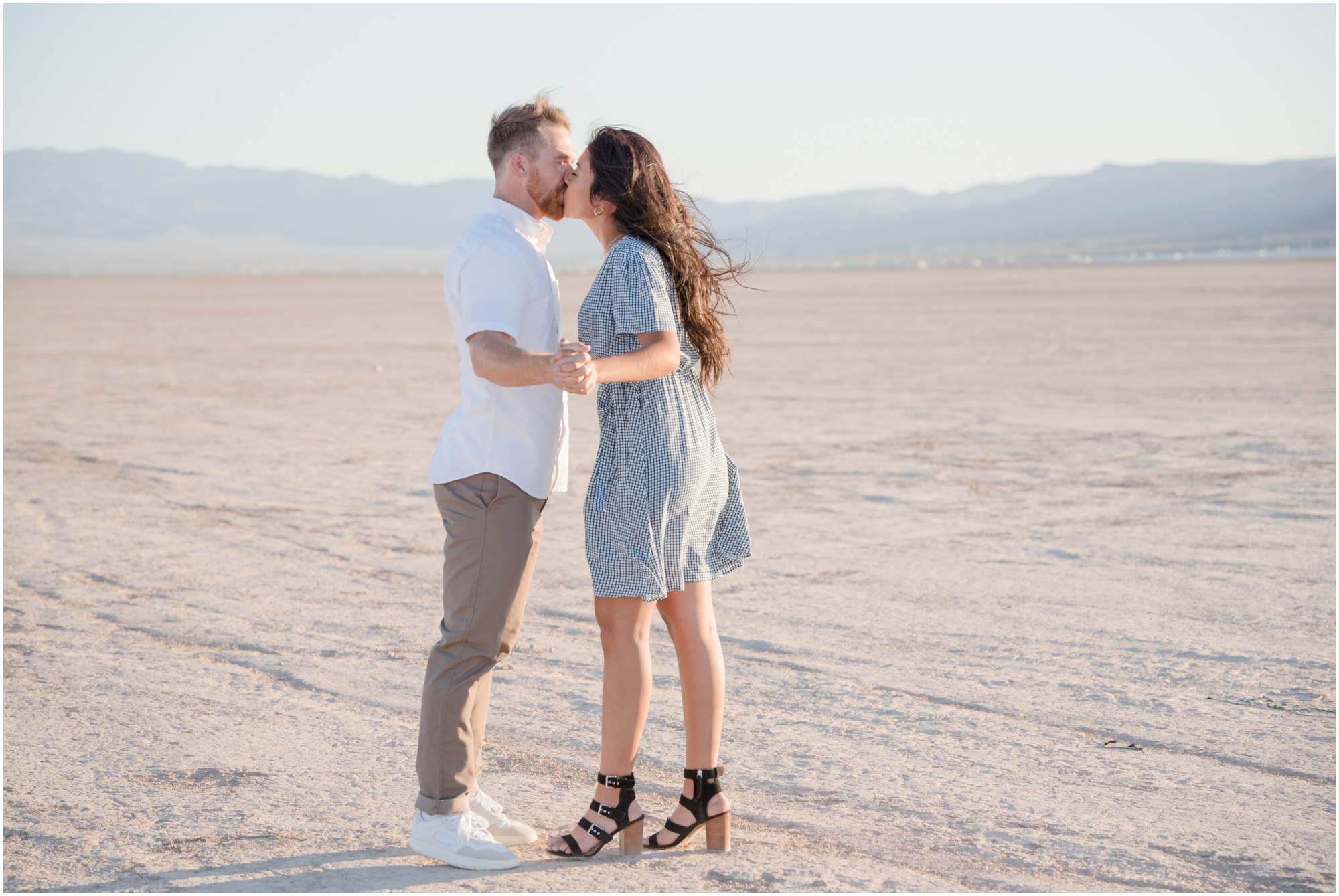 Casual Couple in the Desert 