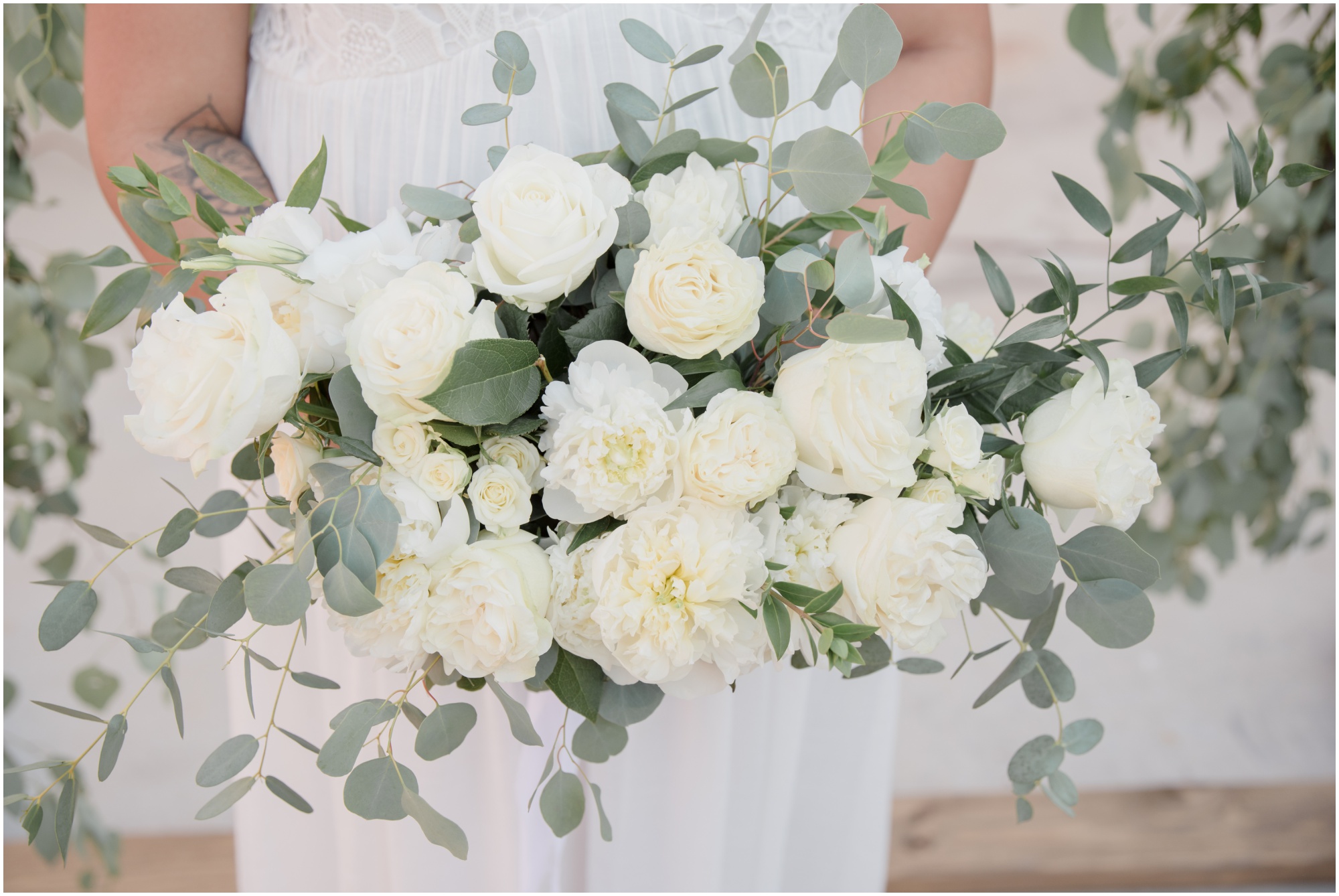White Floral Wedding Bouquet 